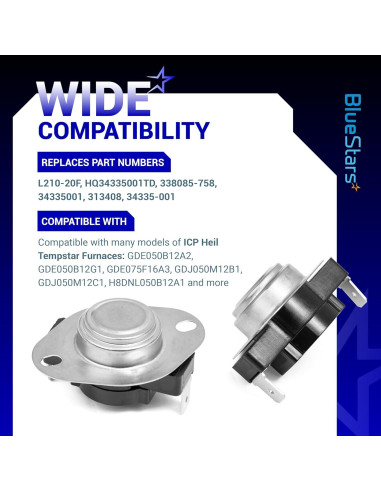 Interruptor de Límite BlueStars L210-20F -40C a 82.2C