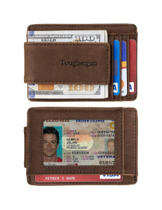 Billetera Minimalista Toughergun de Cuero con Bloqueo RFID 2