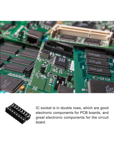 Adaptador zócalo DIP IC 16 pines 2.54mm Rebower - 10 piezas
