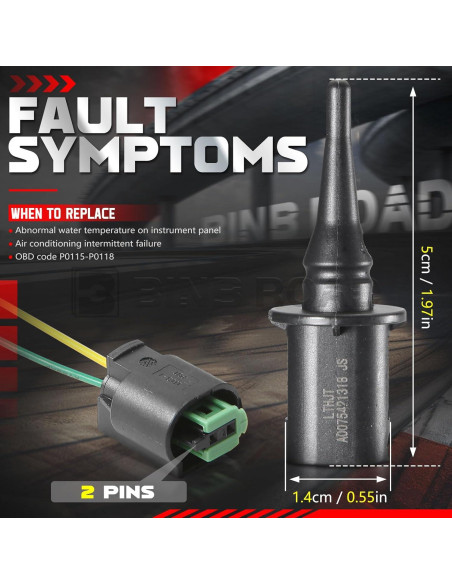 Sensor de Temperatura Ambiental Compatible Mercedes Benz 0075421318