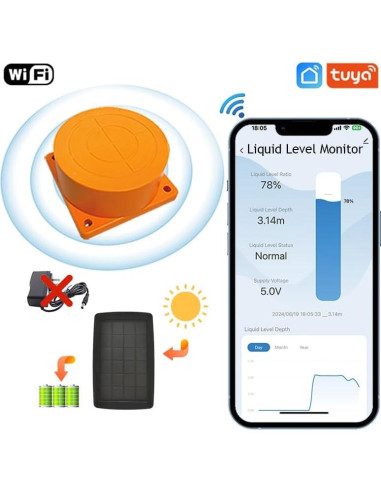 Sensor de Nivel de Agua WiFi Moray ME201WSP Ultrasonico IP65