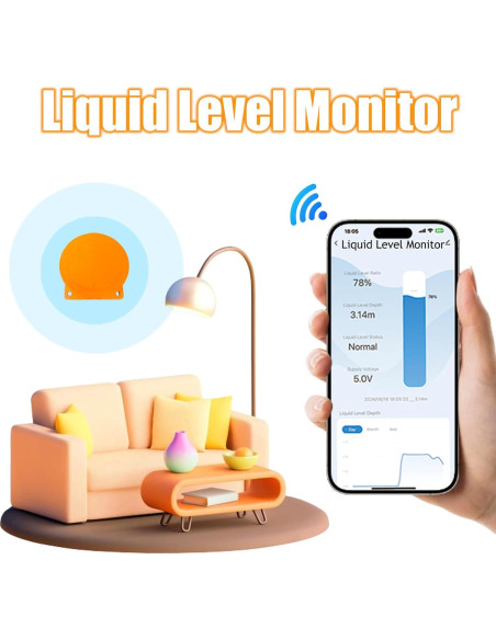 Sensor de Nivel de Agua WiFi Moray ME201WSP Ultrasonico IP65