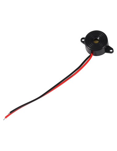 Zumbador Electrónico Piezoeléctrico Garosa 12V 23mm 85-95dB