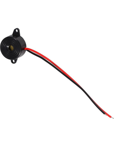 Zumbador Electrónico Piezoeléctrico Garosa 12V 23mm 85-95dB