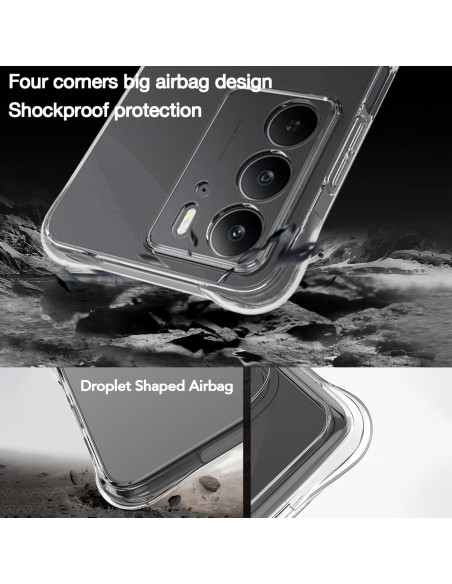 Funda TPU Transparente USTIYA para Realme C75 - Protección Militar