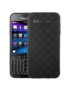 Funda delgada ELISORLI para BlackBerry Classic Q20 negra