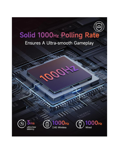 Controlador Inalámbrico EasySMX X20 RGB para PC/Switch/Android