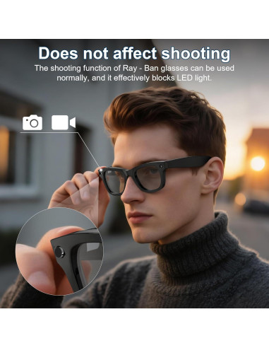 Calcomanías de Bloqueo de Luz LED HIBLOKS 12Pcs para Ray-Ban