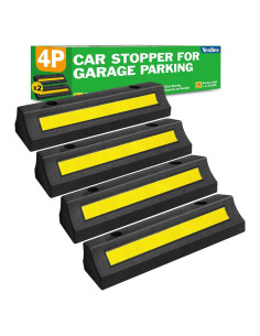 Topes de Estacionamiento para Garaje YesBes - Paquete de 4