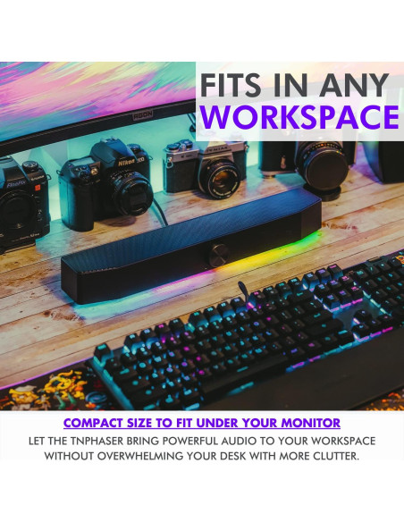 Barra de Sonido Tilted Nation TNPHASERB RGB para PC