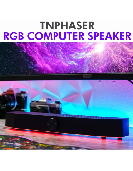 Barra de Sonido Tilted Nation TNPHASERB RGB para PC