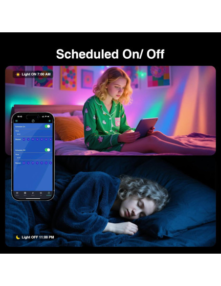 Barra de Luz LED RGB MICTUL 27.4x5.3 cm Control APP