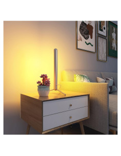 Lámpara de Mesa Inteligente LAMPAOUS TS-10 Plata Multicolor