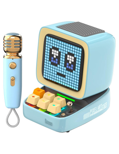 Altavoz Bluetooth Divoom Ditoo-Mic con Micrófono Karaoke RGB