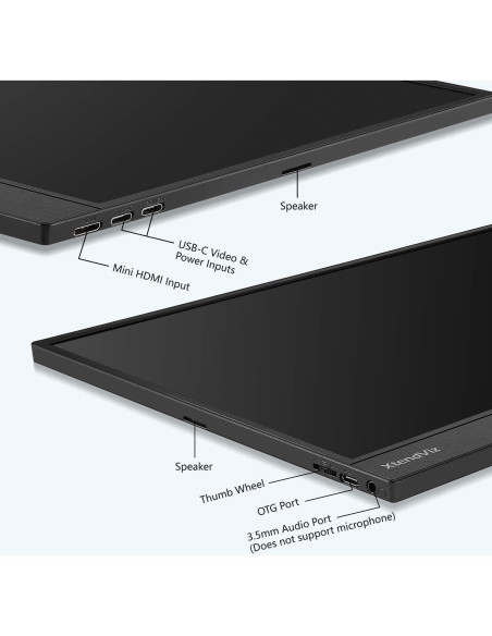 Monitor Portátil PEPPER JOBS XtendViz 15.6" FHD 1080P HDMI USB-C