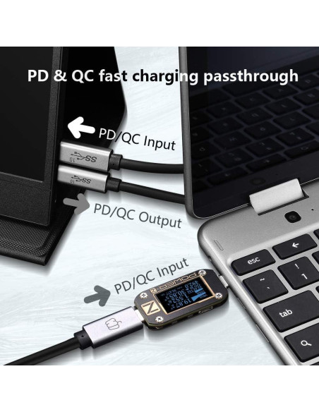 Monitor Portátil PEPPER JOBS XtendViz 15.6" FHD 1080P HDMI USB-C