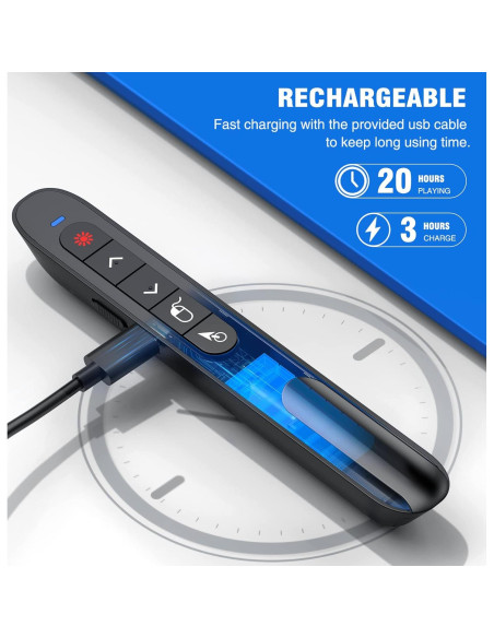 Control Remoto Inalámbrico DINOSTRIKE TK701 para Presentaciones