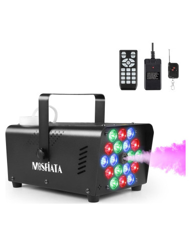 Máquina de Niebla MOSFiATA 600W con 18 Luces LED RGB