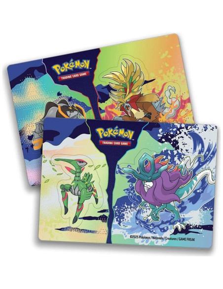 Lata Apilable Pokémon TCG - 3 Paquetes + Stickers Aleatorios Lata Apilable Pokémon TCG - 3 Paquetes + Stickers Aleatorios