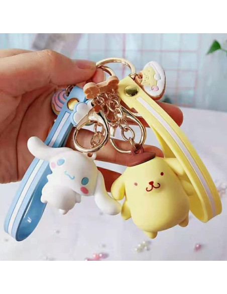 Conjunto de 7 llaveros Kawaii Anime - Accesorios para Mujeres