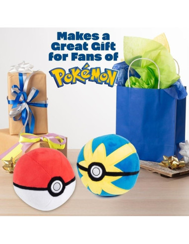 Peluches de Poké Ball Pokémon Jazwares - 2 Pack 12.7 cm