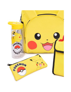 Set de Mochila Escolar Pikachu 4 Piezas con Estuche y Botella 2