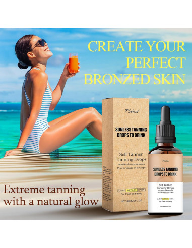 Gotas de Bronceado Sin Sol Platicat 59 ml - Salud Piel