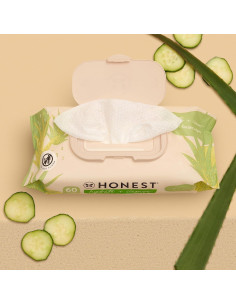 Toallitas Hidratantes The Honest Company Aloe Pepino 60 Unidades 2