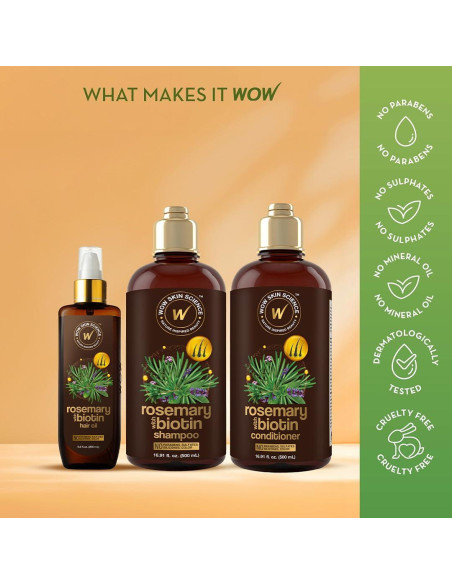 Aceite para el Cabello WOW Ciencia de la Piel 192.78 ml - Biotina y Romero