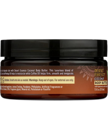 Manteca Corporal de Coco Desert Essence 212g - Hidratación Profunda