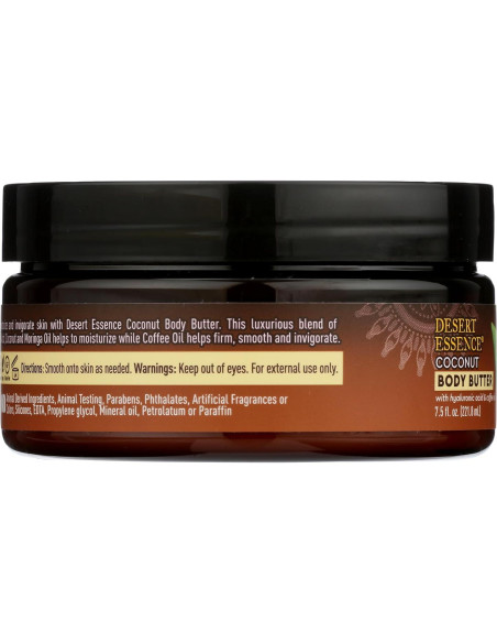 Manteca Corporal de Coco Desert Essence 212g - Hidratación Profunda