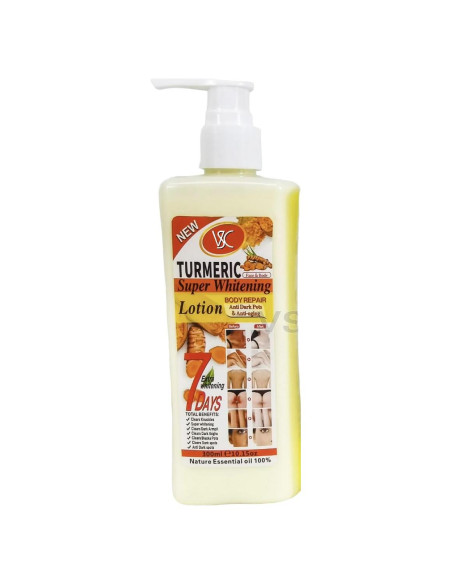 Loción de Cúrcuma Genérica 300ml - Hidratante Antienvejecimiento