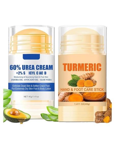 Conjunto Crema Hidratante Urea 60% y Cúrcuma 40g - ASMAYSA