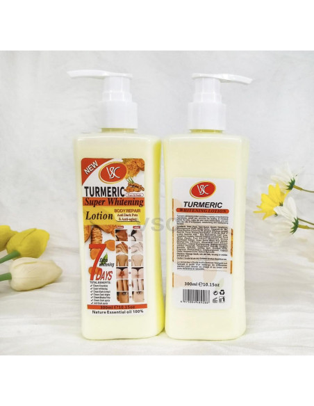 Loción de Cúrcuma Genérica 300ml - Hidratante Antienvejecimiento