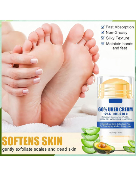 Conjunto Crema Hidratante Urea 60% y Cúrcuma 40g - ASMAYSA