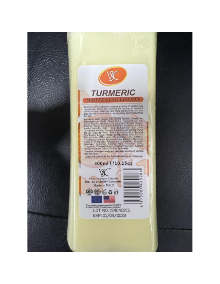 Loción de Cúrcuma Genérica 300ml - Hidratante Antienvejecimiento