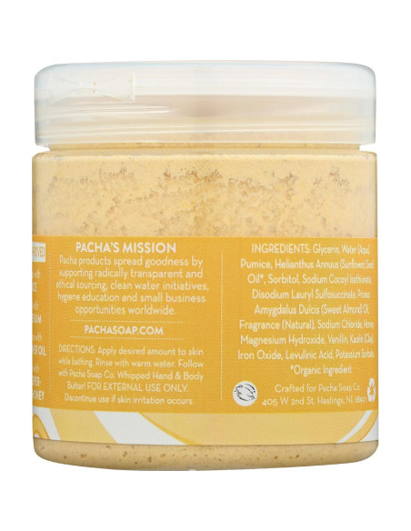 Crema Exfoliante Corporal Pacha Jabón Vainilla Almendra 226g