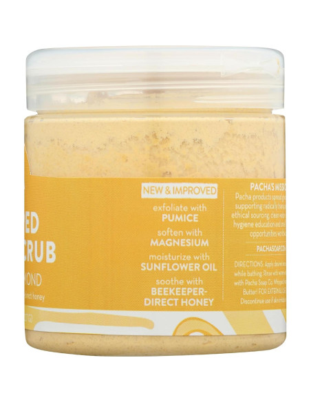 Crema Exfoliante Corporal Pacha Jabón Vainilla Almendra 226g