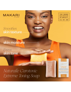 Jabón Carotónico Makari Naturalle 198g - Iluminador Piel Mixta 2