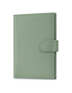 Portafolios Slim FREYAMIRA para Pasaporte Verde de Cuero