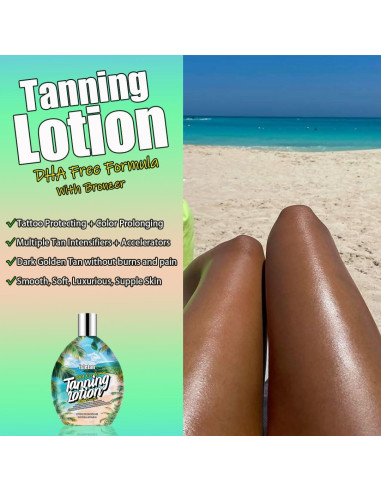 Loción bronceadora oscura Isletan 400ml para interiores y exteriores