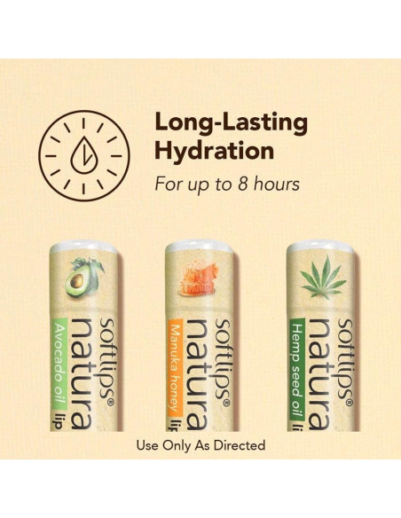 Bálsamo Labial Natural Softlips con Aceite de Aguacate 32g