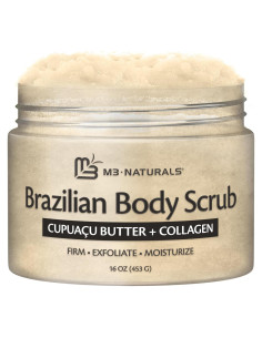 Exfoliante Corporal Brasileño M3 Naturals 453 g Hidratante