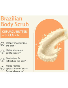 Exfoliante Corporal Brasileño M3 Naturals 453 g Hidratante 2