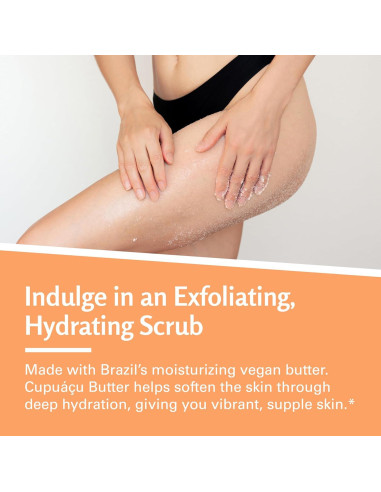 Exfoliante Corporal Brasileño M3 Naturals 453 g Hidratante