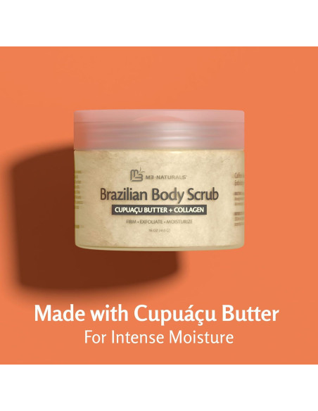Exfoliante Corporal Brasileño M3 Naturals 453 g Hidratante