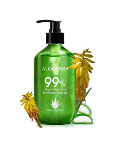 Gel de Aloe Vera Orgánico 99% Aloderma 300g Hidratante Natural