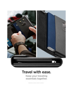 Cubierta de Pasaporte Spigen Life Holder Negro con RFID 2