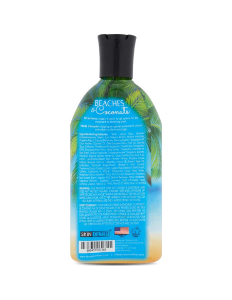 Loción Bronceadora Playas y Coco 300 ml - Anti-Naranja y Nutritiva