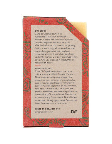 Barra de Jabón Natural Vegano Crate 61 Aguacate Pomelo 8 Pzas